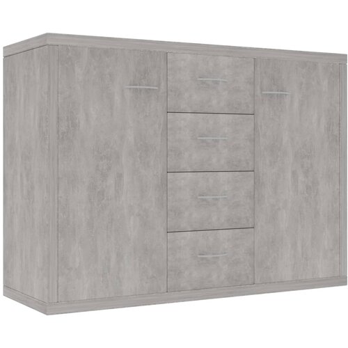 Maison Chic Komoda - Predalnik betonsko siva 88x30x65 cm iverna plo&amp;scaron;ča, (21718224) Slike