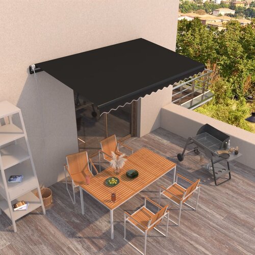 VidaXL Tenda na automatsko uvlačenje 400 x 350 cm antracit Slike