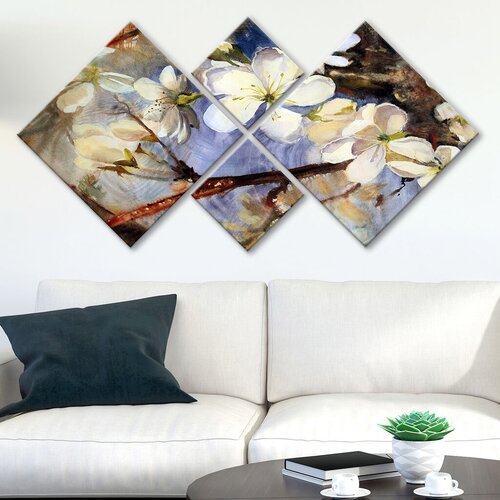 Wallity slika 4MDF100398421, 60x115 cm, 4 dijela Cijene