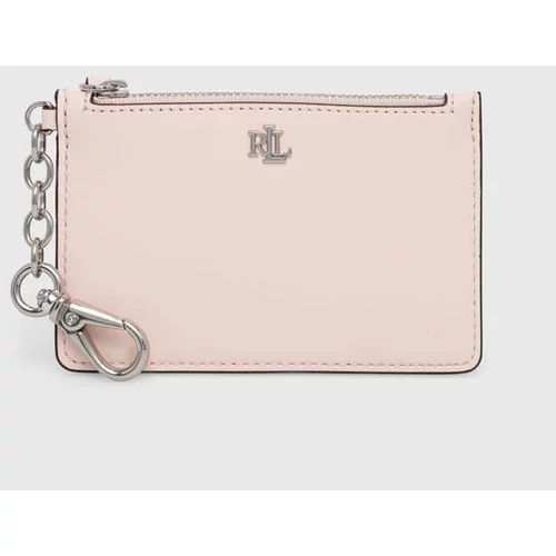 Polo Ralph Lauren Usnjena denarnica ženski, roza barva