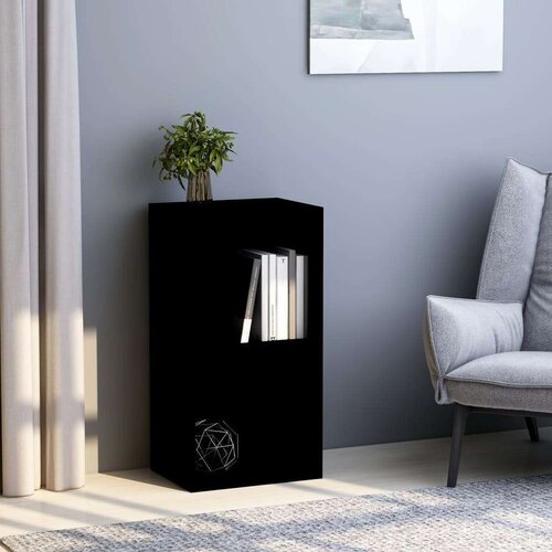 vidaXL Knjižnica črna 40x30x76,5 cm iz umetnega lesa Cene