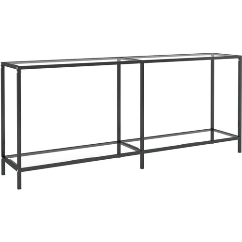 Maison Chic konzolna miza - miza ob steni prozorna 180x35x75,5 cm kaljeno steklo, (21785749) Cene