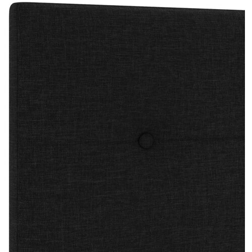 vidaXL Naslon za glavu s gumbima, crn, 100 cm, tkanina Cene
