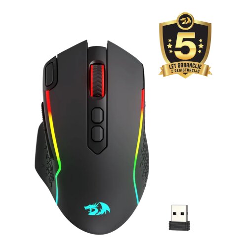 Redragon TAIPAN MAX M810 RGB ŽIČNA/2.4G/BT MI&amp;Scaron;KA - ČRNA Slike