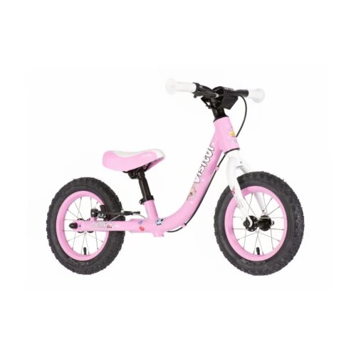 Visitor bicikl gur gur 12" roze beli Cene