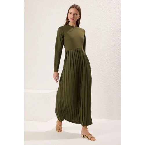 Trendyol Modest Ženska suknja Tctaw24El00000, Kaki Slike