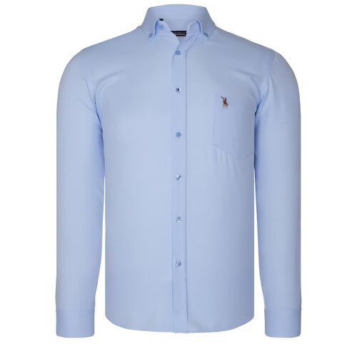 Dewberry G785 MEN&amp;#039;S SHIRT-CLEAR BLUE Slike