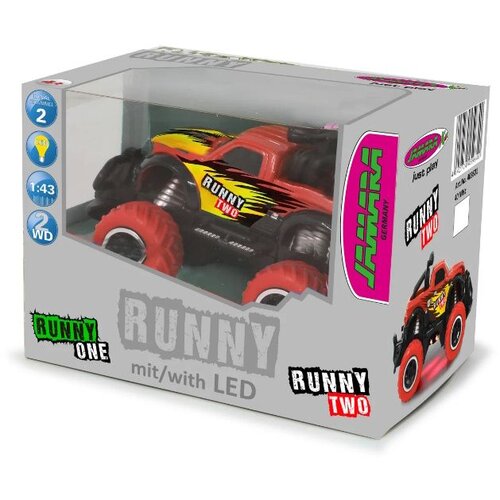 JAMARA auto na daljinsko upravljanje Runny Two, Offroad, crveni 1:43 Slike