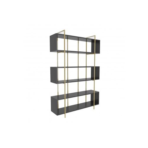 Hanah home polica za knjige bruti anthracite gold Slike