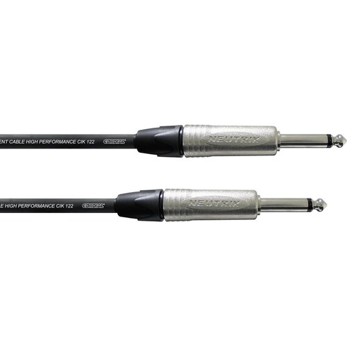 Cordial Kabel za kitaro Pro Line CIK 122, 6 m, črne barve, 6,3 mm banana/6,3 mm banana CXI 6 PP, (20429772) Cene