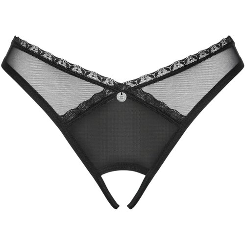 Obsessive Latinesa Crotchless Thong Black XL/XXL Cene