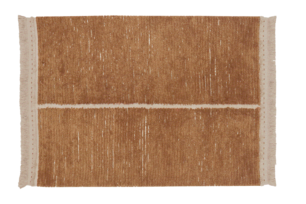 Lorena Canals Opečnato oranžna/bež bombažna preproga 140x200 cm Duetto Toffee &amp;ndash; Slike