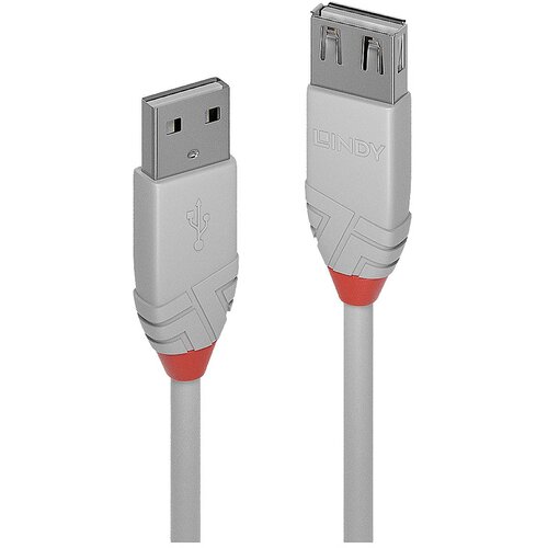 Lindy USB kabel USB 2.0 USB-A vtič\, USB-A vtičnica 0.20 m siva 36710, (20417022) Cene