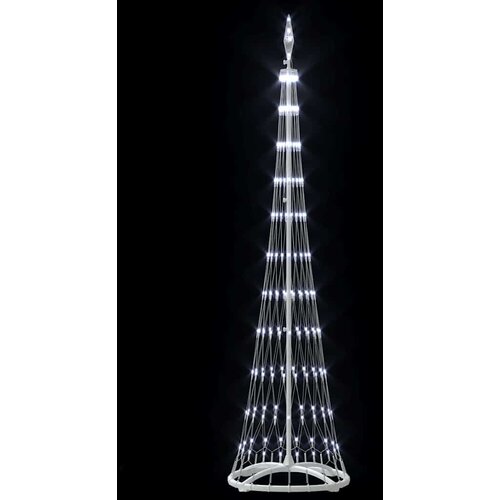  LED božićno drvce Hladna bijela 51 x 51 x 190 cm Metal Slike