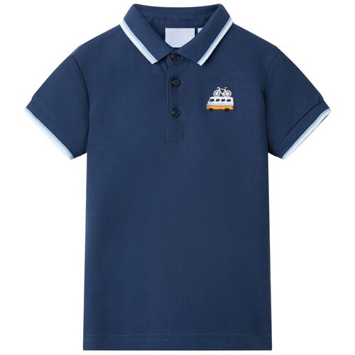  Dječja polo majica tamnoplava 104 Slike