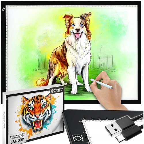  Velika grafična USB LED tablica A3 za slikanje in skiciranje Cene