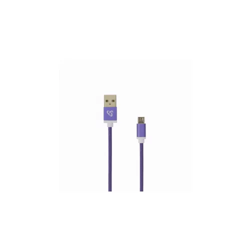 S Box kabel usb->micro usb m/m 1,5M blister purple
