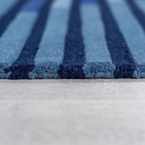 Flair Rugs Tamno plavi ručno rađen vunen tepih 200x290 cm Conway Retro &amp;ndash; Slike