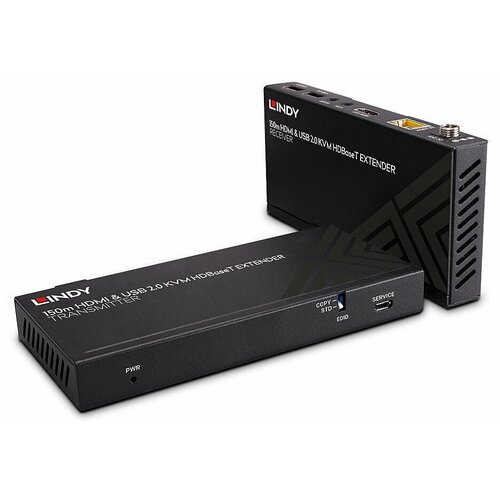 Lindy 150m Cat.6 HDMI 4K60, USB 2.0 & IR HDBaseT KVM Extender Cene