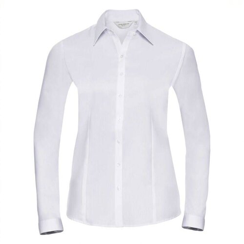 RUSSELL Women's Long Sleeve Shirt, Herringbone Shirt Cene