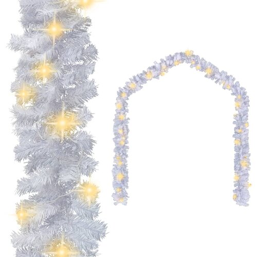 VidaXL Božićna girlanda s LED svjetlima 20 m bijela Slike