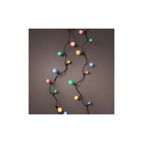  LED cherry lights steady outdoor L900cm - black/multi 494659 Cene