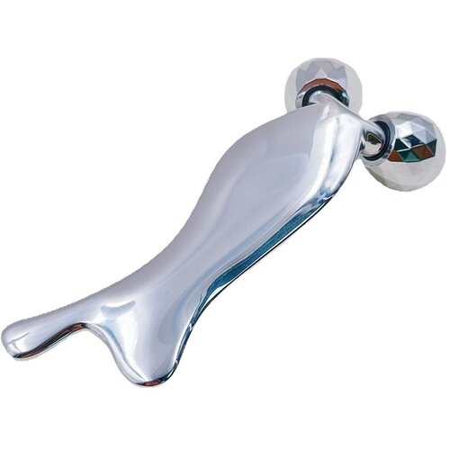 INF Kovinsko gua sha orodje z dvema kroglicama in valjčkoma Silver, (5000490471) Slike