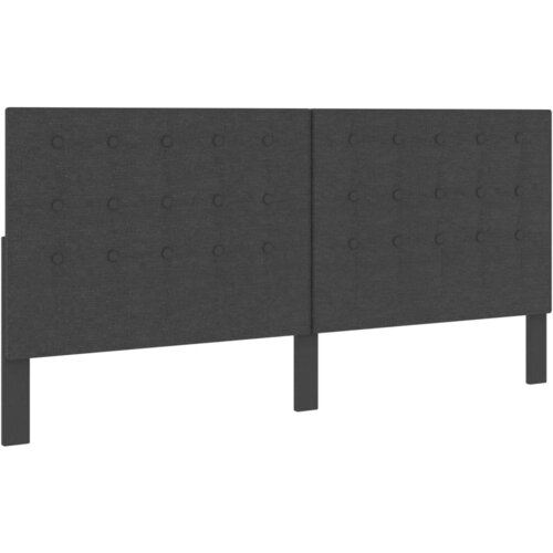 vidaXL posteljno vzglavje temno sivo blago 200x200 cm Cene