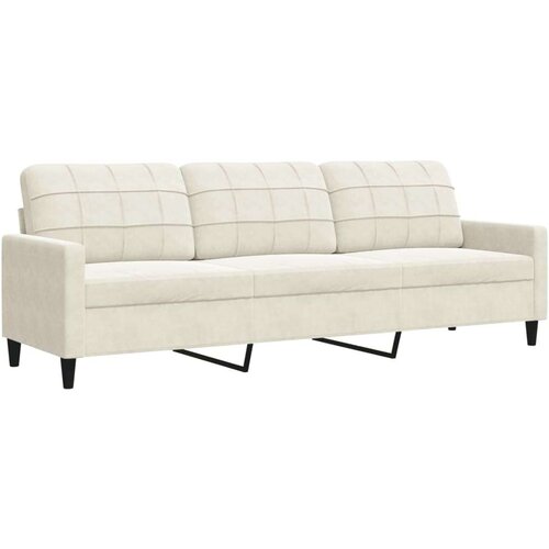 VidaXL 2-dijelni set sofa s jastucima krem bar&amp;scaron;unasti Slike