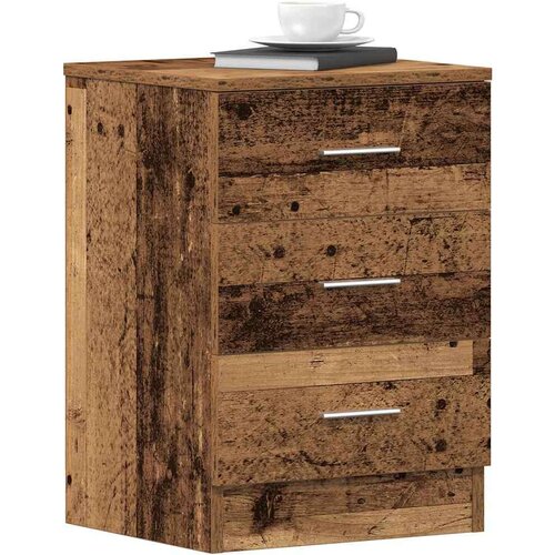 vidaXL Nočne omarice 2 kosa starega lesa 38x35x55 cm inženirski les Cene