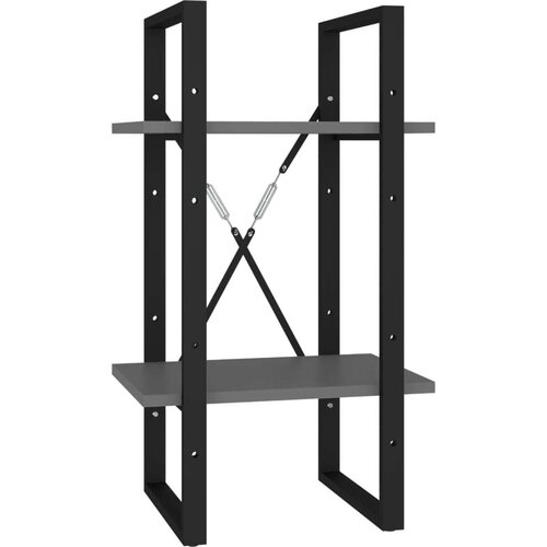 VidaXL Knjižna omara 5-nadstropna siva 40x30x175 cm iverna plo&amp;scaron;ča Slike