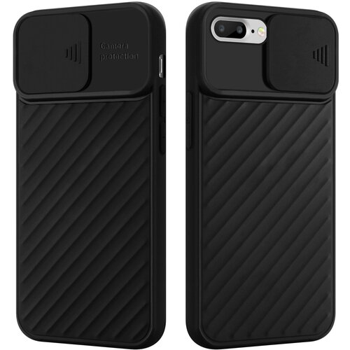 Cadorabo Ohi&amp;scaron;je, združljiv z Apple v Matt Black - Za&amp;scaron;čitni pokrov iz fleksibilnega silikona TPU in z za&amp;scaron;čito pred kamero, (20592222) Slike