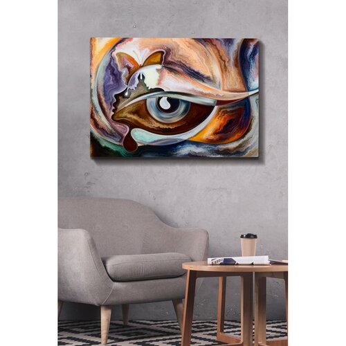 WALLXPERT Kanvas Tablo (70 x 100 cm) - 43 Vi&scaron;ebojno Dekorativno Slikarstvo Cene