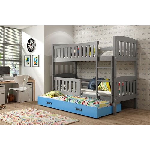 BestBed POGRAD KUBUS 2 200X90 Z DODATNIM LE�I��EM (VE� BARV) - GRAFIT-Modra Cene