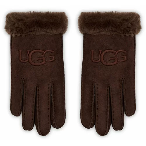 Ugg Ženske rokavice W Sheepskin Embroider Glove 20931 Bordo rdeča