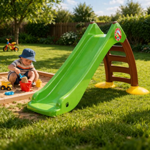 Dohany Tobogan za decu 130cm &amp;ndash; sa stopicama 2+ Slike