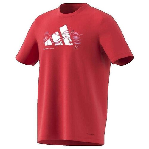 Adidas Majice s kratkimi rokavi T-shirt Logo Heat Graphic manches courtes Rdeča Cene