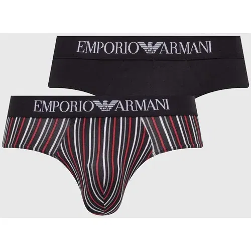 Emporio Armani Underwear Slip gaćice 2-pack za muškarce, boja: crna, 111733 4R504