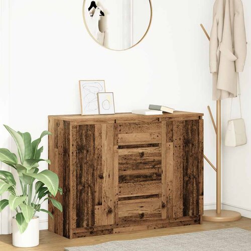 vidaXL Komoda s ladicama staro drvo 100,5x35x76 cm konstruirano drvo Cijene
