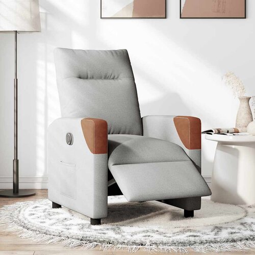 Maison Chic Električni naslanjač - Relax naslanjač sivo blago, (22062693) Cene