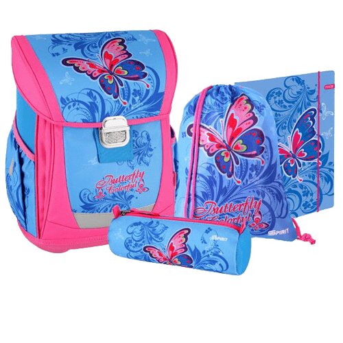 Spirit Spirit: Leptiri 4 komada Cool ergonomska &Scaron;kolska torba set Cijene