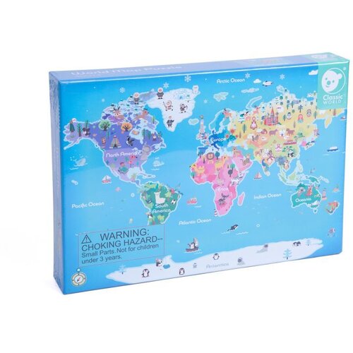 Classic World Drvena slagalica Mapa sveta Cene