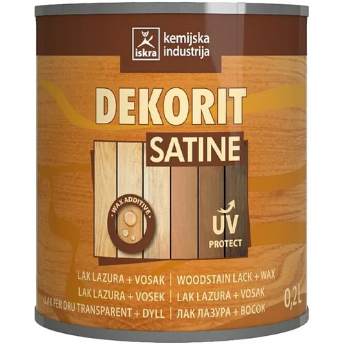  Lazura za drvo DEKORIT SATINE (Proziran, 750 ml)