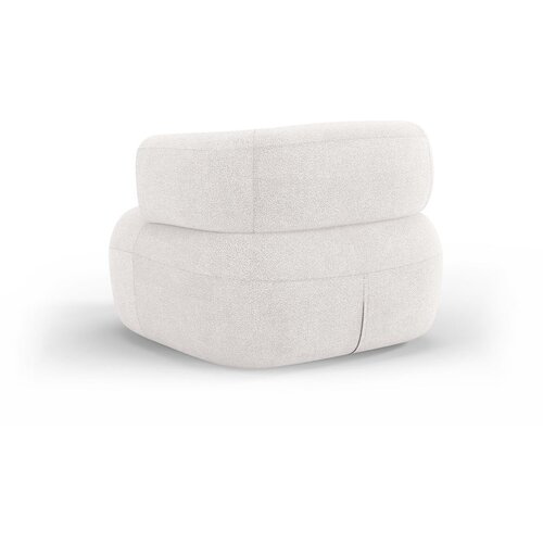 Micadoni Home Bijela fotelja od boucl&amp;eacute; tkanine Jenny &amp;ndash; Slike