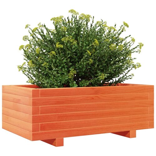  Vrtna sadilica vo&amp;scaron;tano smeđa 70 x 40 x 26,5 cm masivna borovina Slike