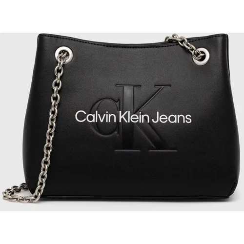 Calvin Klein Jeans Torbica črna barva, K60K607831