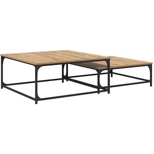 vidaXL Gnezdeča Kavna Miza 2 pcs artisan hrast 80 x 8035 x cm, (5000083362) Cene