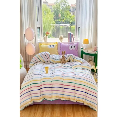 funny - lilac lilac single quilt cover set (de) Cene