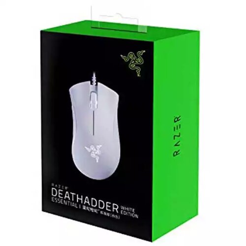 Razer Mi&amp;scaron; Razer DeathAdder Essential White Edition Ergonomic Wired Gaming Mouse - FRML RZ01-03850200-R3M1 Slike