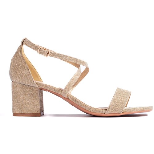 Shelvt Glitter gold heeled sandals Cijene